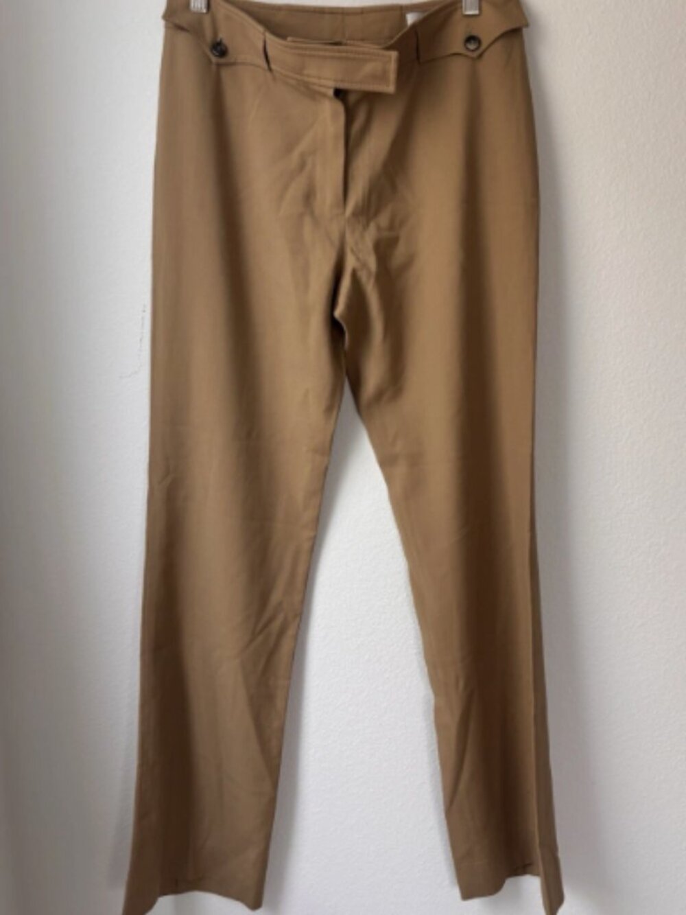 Vintage Yves Saint Laurent Rive Gauche Camel Wool Trousers Italy FR 38 US 6